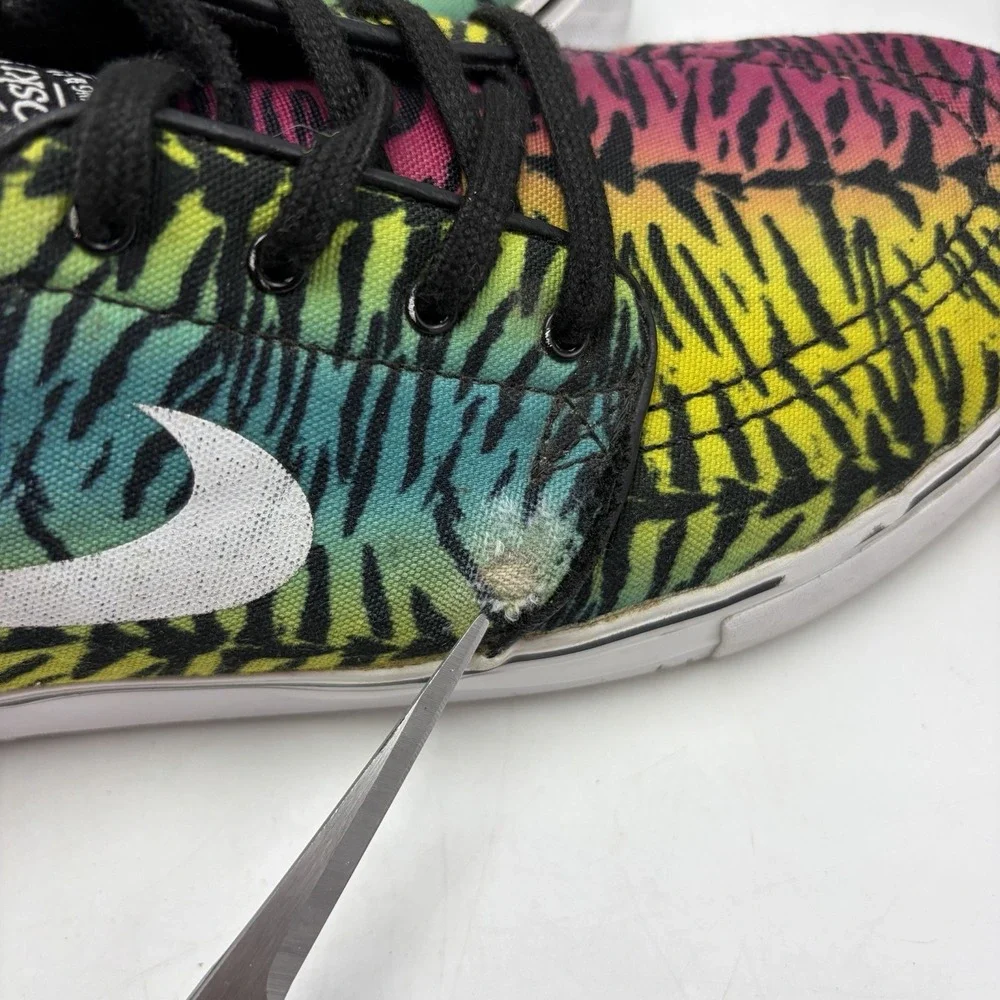 Nike Zoom Stefan Janoski SB Canvas Mens 9.5 Sneakers Shoes Tiger Pack Volt